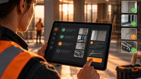 Inspección y control de calidad en obra con tablet