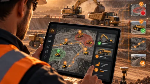 Control digital de equipos y movimiento de tierra