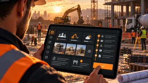 Registro digital del parte diario de construcción