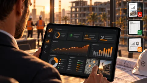 Dashboard de reportes y analítica de construcción